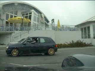 Ed in his Clio Williams