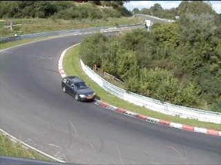 Passat climbing the kerb