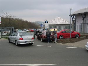 Broken-down Audi